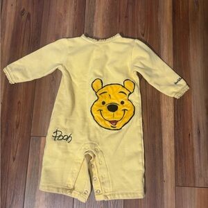 Disney Pooh Bear Yellow Footie